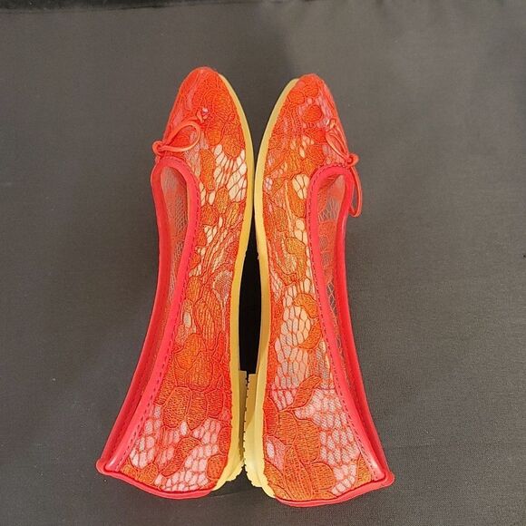 BRAND NEW TOP MODA ANNETTE-1 LACE BOWNOT SLIP-ON STYLE FLAT - Picture 8 of 16